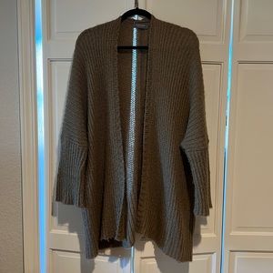 Chunky Wooden Ships Dolman Sleeve Cardigan